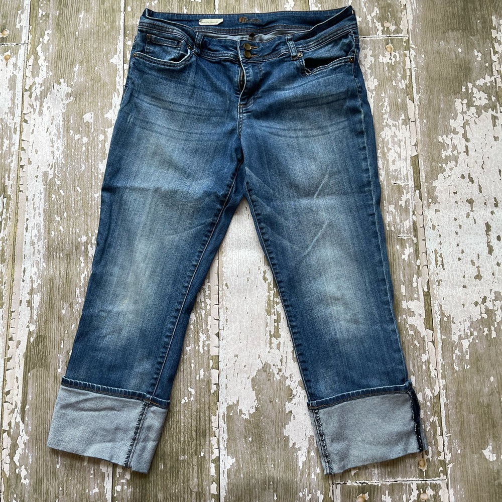 Kut from the Kloth - Cameron Straight Leg cropped Jean - Size 12